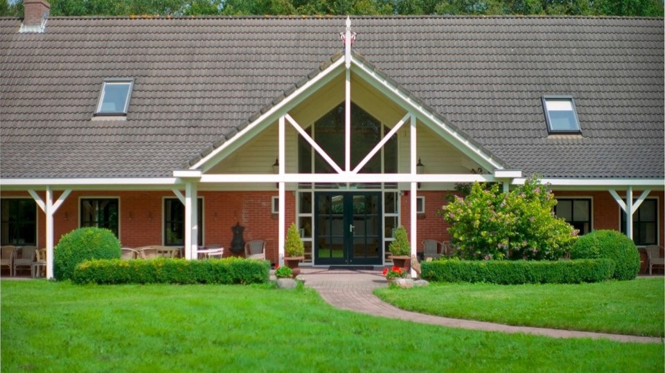 The front entrance of the main New Eden building